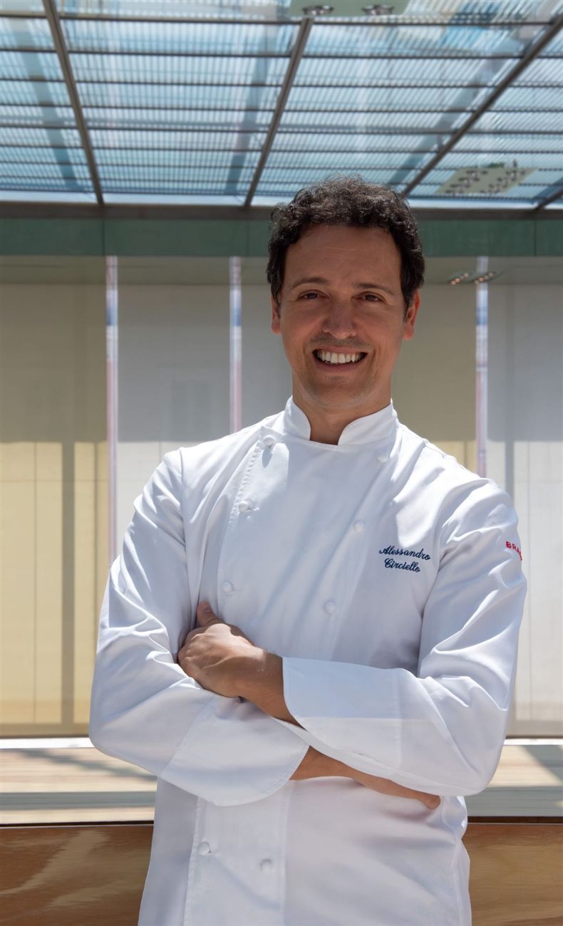 Lo chef Alessandro Circiello, brand ambassador di Mediterranea Village