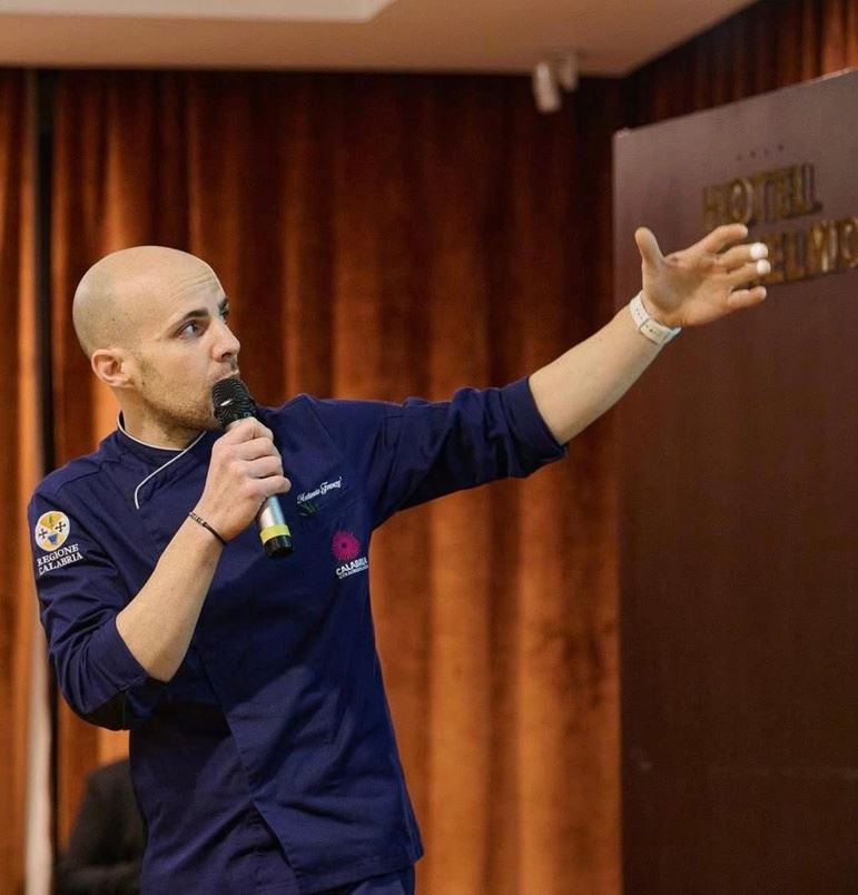 Chef Antonio Franzè sul palco